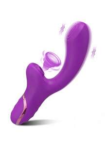 20-Mode Clitoral Suction Vibrator, Female Clitoral Suction Vacuum Stimulator, Female Sex Toy, G-Spot Clitoral Stimulator, Vibrator, Suitable For Ages 18 And Up. - Purple - View 2