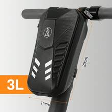 Frontkorbtasche,E Scooter Tasche,3L/4L Große Kapazität Roller Tasche,Fronttasche,Lenkertasche für Elektroroller wasserdichte, Vordertasche mit Eva Hard Sell - 3L - Übersicht 1