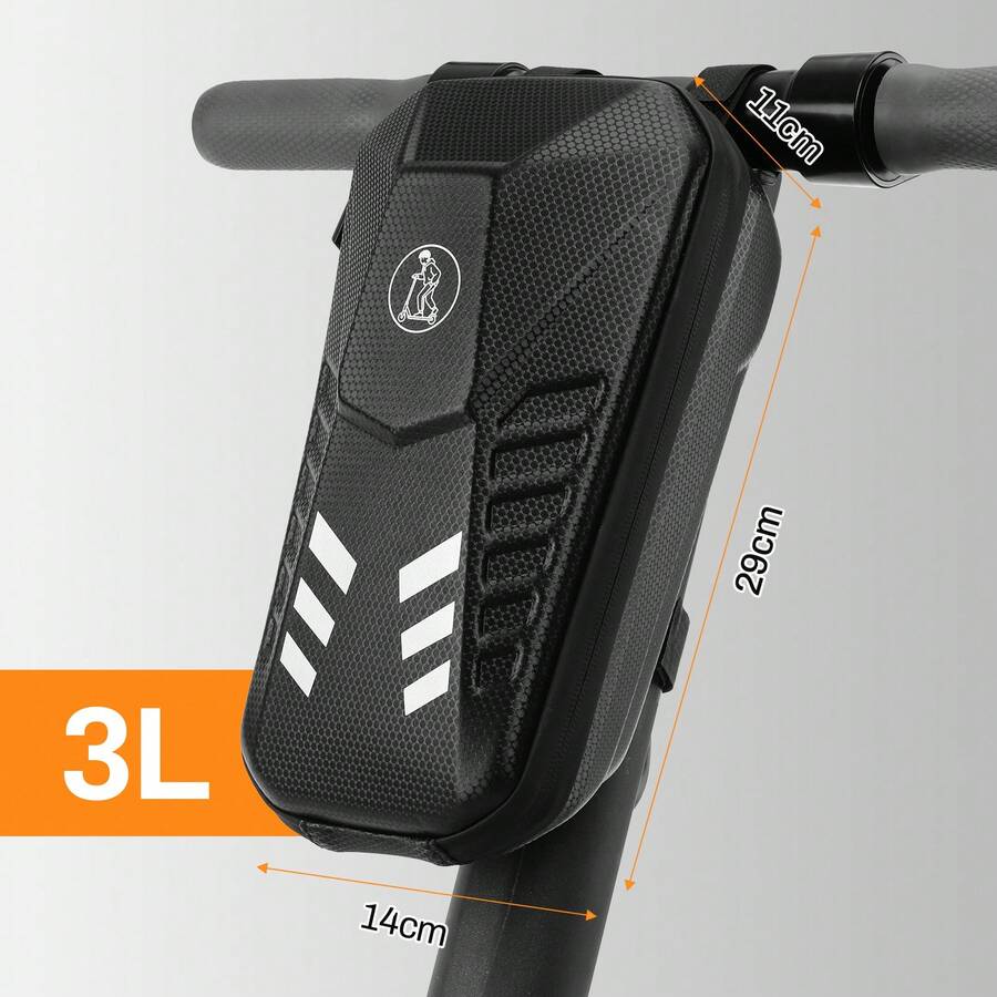 Frontkorbtasche,E Scooter Tasche,3L/4L Große Kapazität Roller Tasche,Fronttasche,Lenkertasche für Elektroroller wasserdichte, Vordertasche mit Eva Hard Sell - 3L - Übersicht 1