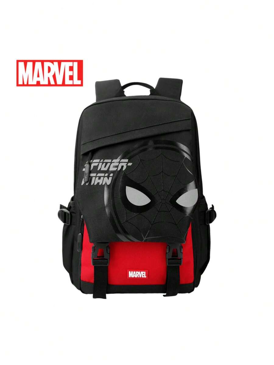 Marvel 1个漫威官方授权蜘蛛侠动漫酷炫卡通人物立体图标大容量多隔层简约背包书包日常通勤派对多功能时尚单肩包假日旅行必备返校季学生办公用品生日礼物送给家人和朋友 - BA5943C2 - 查看 1