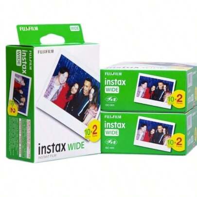  Máy ảnh chụp lấy liền Fujifilm Instax WIDE 400, phim chụp lấy liền khổ rộng, khổ 5 inch, 20 tờ, cấu hình tiêu chuẩn chính thức.