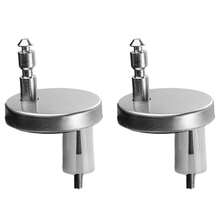 Tornillos de bisagra de tapa de inodoro para baño, accesorios de fijación de conector de bisagra de asiento, 45/55/60mm, 2 piezas XE5F - 60 mm - Ver 6