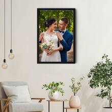 1pc Customizable Family Photo Canvas Framed Art, Personalized Family Canvas Painting, Versatile, Reusable, Decorative, Fashionable, Cute, Modern, Colorful, Customized, Unique Ideal Gift By Printed Marketplace - Multicolor - View 5