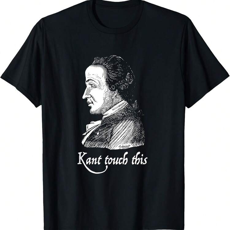 Camiseta Kant Touch This Funny Philosophy Immanuel - Negro 1 - Añade 1