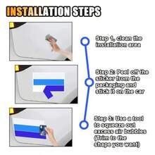 Mark Decals For Cars 10 Inch Classic Retro Style Tri-Color Stripe Sticker Decal Car Exterior Or Interior Accessories For  Tacoma 4Runner Tundra Decoration Grille Fender Hood Side Skirt Bumper Dashboard BlueTrunk Logo Sticker, Car Exterior Accessories, Universal For Car, Window And Laptop - Màu xanh da trời - Xem 6