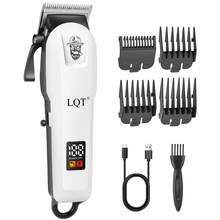 LQT 1件/3件組 電動理髮工具，專業男士理髮器鬍鬚修剪器刮鬍刀套組，附LCD數位顯示螢幕，USB-C充電，禮盒包裝，理想的父親節、情人節、節日禮物，適用於居家與理髮店使用 - 彩色 - 查看 12