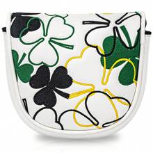 1pc DF3 Golf Club Head Cover - Floral Clover Style - Golf Putter Cover Fashion Golf Club Cover Suitable For Men And Women Golf Enthusiasts Outdoor Use - Multicolor - View 8