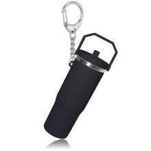 LAEKOU Mini Cup Keychain Compatible With Stanley Cup, Cute Tumbler  Holder Key Chain For Purse Bag Backpack - Hitam - View 1