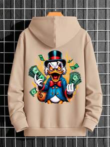 Moletom Premium canguru irverno Patinho Verde 2026 - Bege - Visão 1