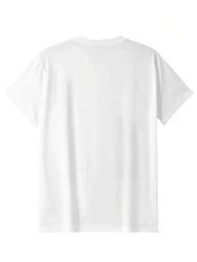 Camiseta Oversize con Estampado de Bandera de Portugal y Flores - Colores Blanco y Negro, Casual para Hombres - Blanco - Ver 4