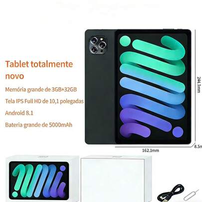 Tablet novo 3GB RAM + 32GB de armazenamento