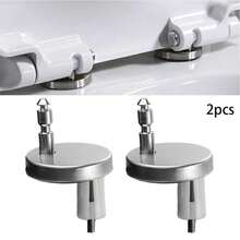 Tornillos de bisagra de tapa de inodoro para baño, accesorios de fijación de conector de bisagra de asiento, 45/55/60mm, 2 piezas XE5F - 60 mm - Ver 8