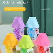 Perlas de cristal con fragancia sólida en botella de gel de colores Color enviado al azar Lámpara de mesa ambientadora creativa Perlas perfumadas transparentes de colores Eliminador de olores para dormitorios y baños Perlas de cristal de gel para eliminar olores en interiores  Ambientador con luz nocturna Difusor de aromaterapia para dormitorio - Color aleatorio - Ver 11