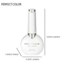 12毫升裸色蜜桃色橡胶底凝胶指甲油，自然裸色法式美甲延长胶，可卸型，适合美甲沙龙和DIY，推荐完美色号 - 彩色 - 查看 9