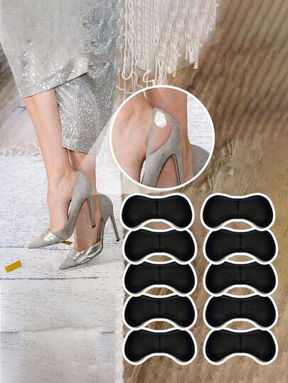 2/6/10pcs Women's High Heels Foot Protection Stickers Heel Pads Insole Stickers, Wear-Resistant Insoles Heel Pads Foot Protection Pads