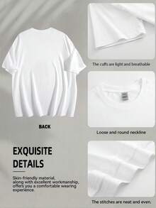 Maglie T-Shirt Taglie Comode - Bianco - Visualizzare 5
