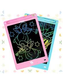 Tableta de escritura LCD de 8.5 pulgadas, pizarra electrónica para niños, pizarra para dibujar, pizarra para pintar, pizarra de juegos, pizarra de dibujo para niños, pizarra mágica para dibujar, bloc de dibujo, adecuado para juguetes de aprendizaje para niños - Multicolor - Ver 5