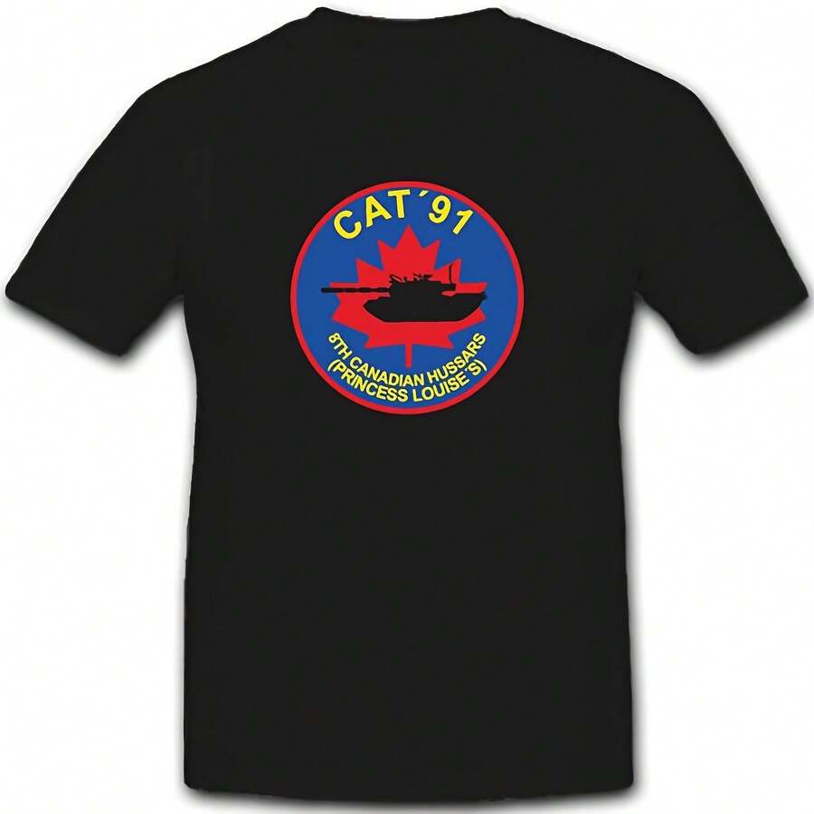 C ron 8th Canadian Hussars L1a4 - Camiseta # 3758 - Negro 2 - Ver 1
