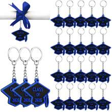 20个装 2026届毕业典礼钥匙扣 橡胶钥匙链 毕业帽 - 彩色 - 查看 15