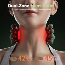 FollowBreak Masajeador eléctrico recargable por USB para cuello y hombros, masajeador de acupresión para hombros y espalda, que imita el masaje manual humano, apto para cuello, hombros, espalda y piernas, para uso doméstico y como regalo - Multicolor - Ver 2