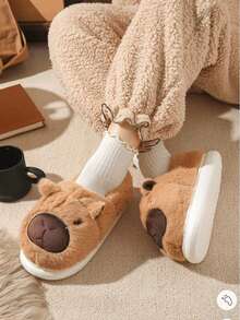 卡通水豚男女通用秋冬室内拖鞋，加厚绒毛保暖舒适情侣家居拖鞋。冬季必备，室内外皆宜。中性风格，情侣款设计。适合日常居家穿着、户外散步、倒垃圾、聚会等场合。非常适合学生、朋友、闺蜜和家人分享。（颜色、款式、图案和配件随机发货），母亲节礼物、卧室装饰、花园装饰、厨房装饰、夏季、海滩、旅行必备、房间装饰、软萌、毕业季、鞋架、收纳神器、户外、花园、旅行必备、便携、海滩必备、毕业季、毕业典礼、毕业典礼、毕业礼物、毕业礼物、毕业礼物、毕业礼物、祝贺毕业、祝贺毕业、优秀毕业生、毕业典礼、毕业派对 - A - 查看 8