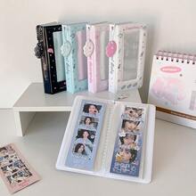 Cute Cartoon Wing Series 4-Grid Photo Album, 6 Inch Life Four-Cut Photocard Holder, Sweet Design Storage Book For Idol Cards & Daily Collection, Back To School - Four-panel Photo Album - View 9