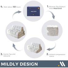 Convertible Folding Sofa Bed - Sleeper Chair With Pillow & Back Support, Portable Floor Lounge For Living Room Bedroom - 米色 - 查看 5