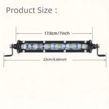 7-Inch Ultra-Thin LED Light Bar, 6D Lens, LED Work Light, LED Motorcycle Light, LED Spotlight, DC12V-DC24V - 7-inch 6D LED Light Bar - View 7