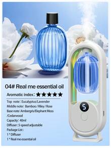 1pc USB Powered Air Freshener, Quiet Timer Mist Spray, Gradient Color Light Design, USB Rechargeable, Minimalist Portable Bedroom Essential Oil Diffuser, Car Aromatherapy Diffuser, Mini Aroma Therapy Machine - USB Aroma Diffuser - View 9
