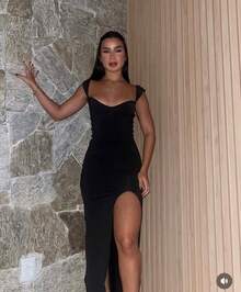 Ryllari Long Dress, Ideal For Parties, Weddings, And New Year's Eve. - 藏蓝色 - 查看 1
