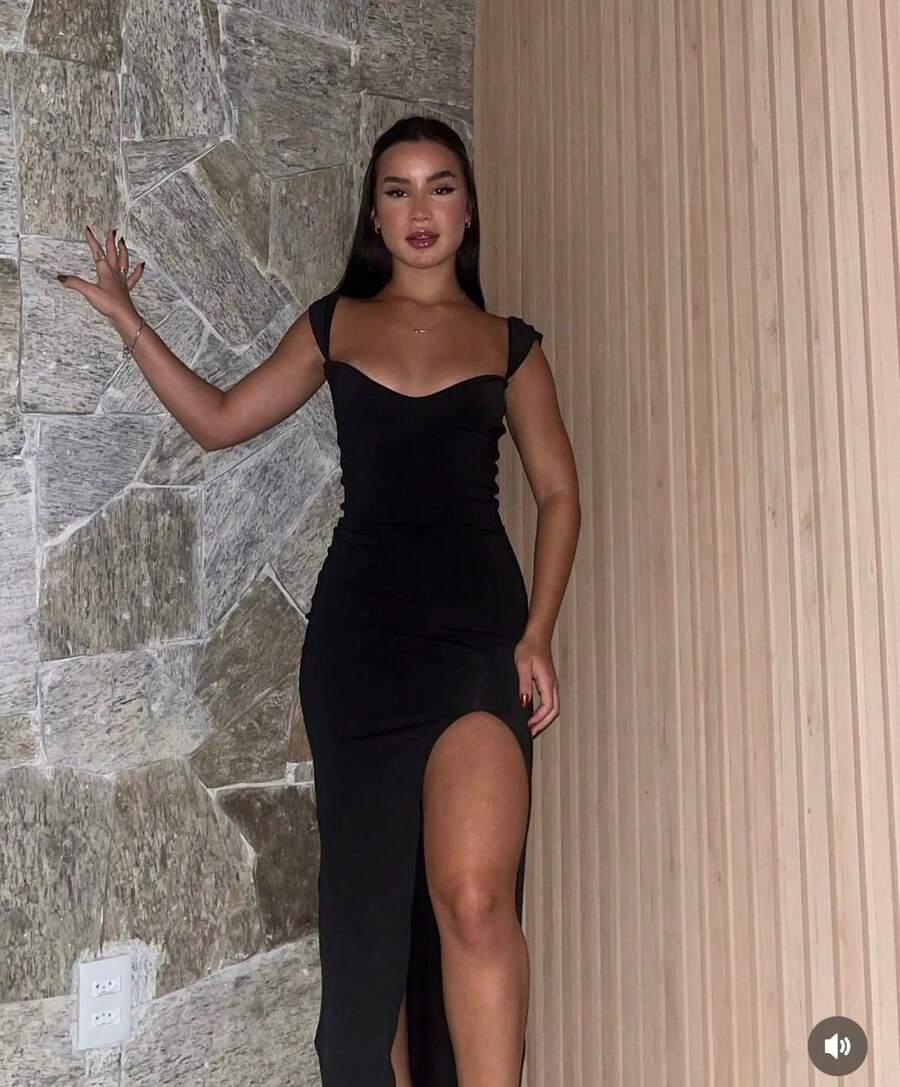 Ryllari Long Dress, Ideal For Parties, Weddings, And New Year's Eve. - 藏蓝色 - 查看 1