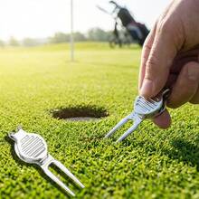 铝制高尔夫球杆维修工具，草坪维护配件 - 銀色 - 查看 2