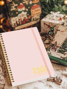 Trees 1pc Daily Planner Notebook – A5 Undated Daily Notebook Journal With To-Do List, Priorities & Notes For Work, School & Productivity, Office Supplies - Daily Notebook - Pink - View 7