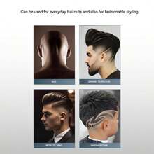 HYUNDAI 现代男士电动剃须刀和身体修剪器，陶瓷刀片，IPX6级防水，USB-C快速充电 - 灰色 - 查看 7