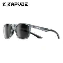 Kapvoe 男女通用偏光时尚骑行眼镜 - 黑色镜框搭配棕色渐变镜片，耐用ABS材质，适合驾驶和日常时尚佩戴，复古偏光驾驶眼镜，轻便 - 彩色 - 查看 10