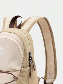 CAMEL CROWN Ba lô du lịch sức chứa lớn có thể gấp gọn, túi đựng đồ tập thể dục du lịch cự ly ngắn - Kaki nhạt - Xem 4