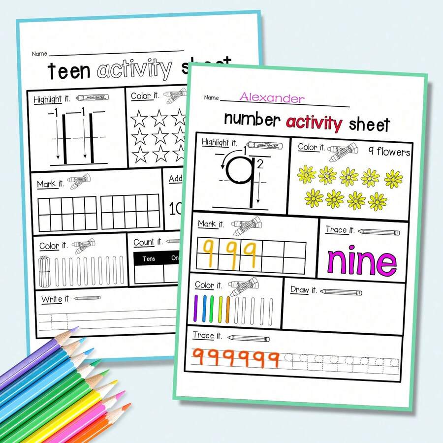 Numbers Practice Workbook – Number Tracing And Writing With Counting Activities, Number Order Exercises And Simple Math Tasks, Clear Practice Pages, Builds Number Recognition, Hand Control And Early Math Confidence - Numbers Workbook - View 1