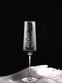 1pc Personalized Champagne Flute, Reusable & Washable Customized Champagne Glass With Bow Decor, Suitable For Bride And Bridesmaids, Wedding Party, Bridal Shower, Bachelor Party, Birthday Party ,Forever Love - Nhiều màu - Xem 23