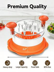 Chicken Shredder Tool Twist, Visible Twist Meat Shredder With Anti-Slip Strip,Ergonomic Handle For Pork Beef Chicken - Orange - View 7