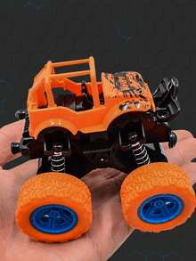 Monster Truck Toy, Friction Powered Reversible Remote Control Car Set, Gift For Boys 3-7 Years Old, Random Color,Toys For Boys,Kids Toys - Multicolor - View 10