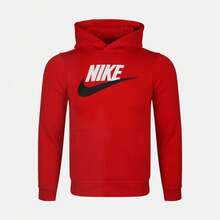 Nike Áo nỉ dệt kim NSW CLUB + HBR PO dành cho nam thiếu niên CJ7861-657 - Đỏ và trắng - Xem 3