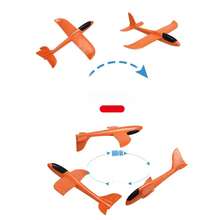 新款泡沫飞机玩具，手掷滑翔机，节日礼物，生日礼物，情人节礼物 - 彩色 - 查看 3