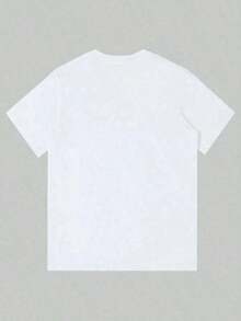 Camiseta Casual de Algodón para Hombre, Camiseta Gráfica de Atardecer Tropical para Hombre - Camiseta Blanca de Manga Corta con Diseño de Palmera IMYC - Gris Claro - Ver 7