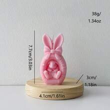 1 pieza Vela perfumada con forma de conejo, decoración del hogar, vela perfumada de conejo de Pascua, regalo de vela perfumada - 1PC - Ver 7