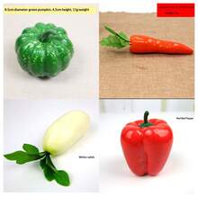 12/4pcs Realistic Vegetable Decor, Lifelike Potato, Pumpkin, Carrot And Chili Decorations, Suitable For Home, Exhibition, Desk, Room Decor - Multicolor - View 13