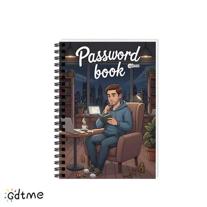 A5 Notebook, Suitable For Young Men's Password Diary, Suitable As A Gift For Family And Friends, Used To Record Important Matters, Spiral Notebook.