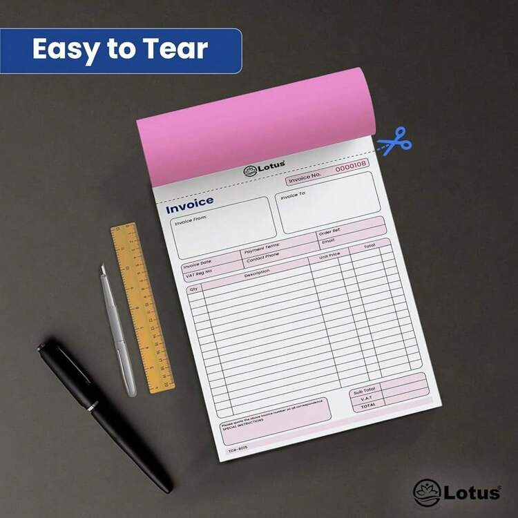 Rechnungsbuch dreifach | 3-teiliges Rechnungsbuch dreifach | 210 x 275 mm – TCR-8015 - Dreifachausstellung|Rechnungsbuch-TCR-8015 - Übersicht 8