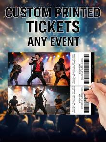 1pc Custom Personalised Event Ticket,Custom Concert Ticket, Country's Cool Again Tour,Editable Tour Ticket, Tour Ticket, My Kinda Saturday Night Tour, Canva Template, Surprise Gift, Concert Ticket - A - View 7
