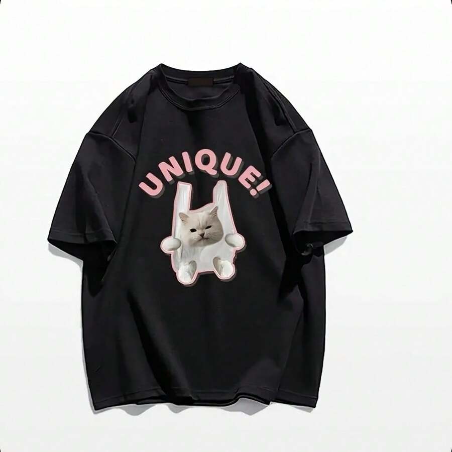 Wo's Chic Short Sve Crew Neck T-Shirt - 紅色 - 查看 1