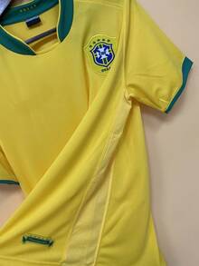 Brazilian National Team Shirt, No Number, 2006 World Cup, Yellow, Retro, Number 8, Kaká - Màu vàng - Xem 3